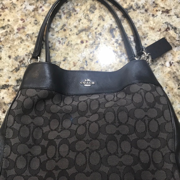 Coach Handbags - Coach black signature purse